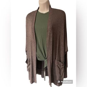 American eagle xs/s woman beige/brown comfy cardigan affordable